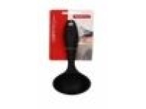 COLHER DE SILICONE 27CM PRETA CABO LONGO