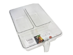 ORGANIZADOR ACRILICO 32X20CM P/GELADEIRA