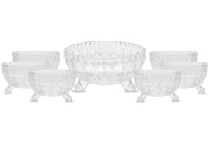 JOGO 7PC VIDRO SOBREMESA 3-PÉS