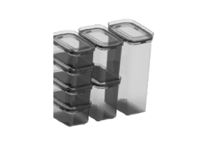 POTE ACRILICO HERMETICO RETANGULAR 1400ML