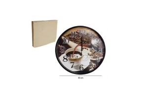 RELOGIO PAREDE 30CM MODELO CAFE 