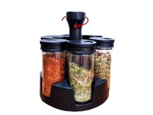 PORTA CONDIMENTO C/6 REDONDO GIRATORIO 