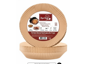 KIT COM 50 FORMAS 15CM DE PAPEL PARA AIR FRYER