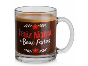 CANECA DE VIDRO 215ML CELEN NATAL