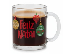 CANECA VIDRO 215ML KUGLER NATAL