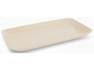 TRAVESSA EVO 19CM RETANGULAR MARFIM