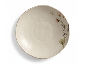 PRATO DE CERAMICA 21CM FUNDO - ORGANICO LAVANDA