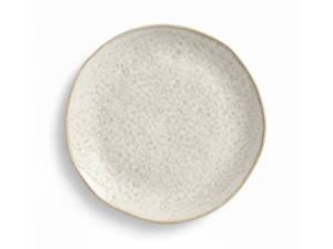PRATO DE CERAMICA 19CM SOBREMESA - ORGANICO VANILLA