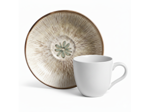 XICARA DE CERAMICA 170ML PARA CHA COM PIRES - BIO EVERGREEN