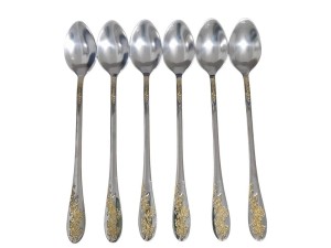 TALHER OURO 6 COLHER SUCO 18CM