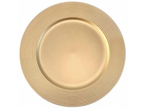 SOUSPLAT DE PLASTICO 33CM DOURADO