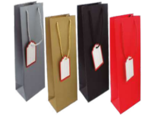 SACOLA PRESENTE 36X13X08CM P/VINHO