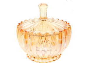 BOMBONIERE VIDRO 11X10CN AMBAR