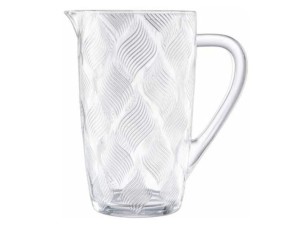 JARRA DE VIDRO 1300ML CLEAR FRIZADO