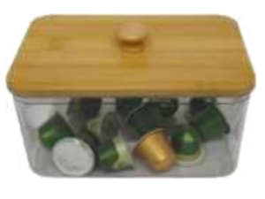 ORGANIZADOR ACRILICO TP-BAMBU PORTA CAPSULAS