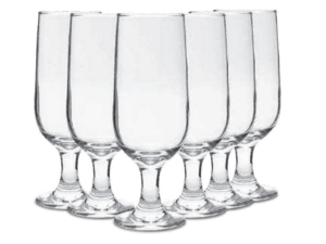 JOGO 6 TACA VIDRO 350ML CERVEJA