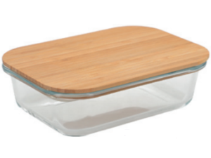 POTE VIDRO 1500ML RETANGULAR TP-BAMBU 
