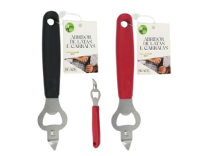 ABRIDOR DE GARRAFA/LATA 26CM CABO PLASTICO - BLACK