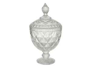 BOMBONIERE VIDRO 28X15CM DIAMOND